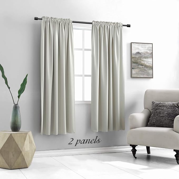 Light Gray Blackout Curtains - Image 2