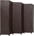 FDW Room Divider Wood Screen 6 Panel Folding Portable Partition Screens Wooden by FDW