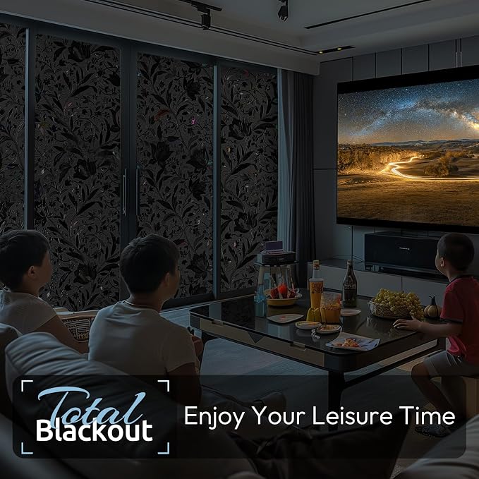 rabbitgoo Total Blackout Window Film, 29.5" x 118.1" | Sun Blocking Light - Image 7