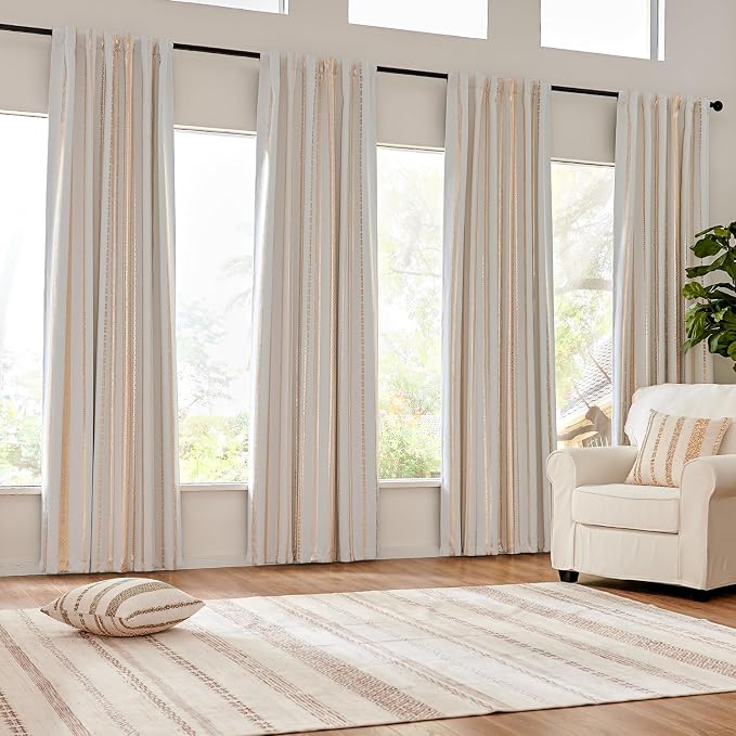 jinchan Boho Blackout Curtains 96 Inches Long - Image 2