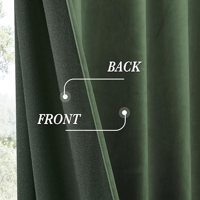 RYB HOME Velvet Curtains 84 inches - Image 5