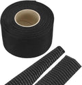 MECCANIXITY Braided Cable Sleeves Heat Shrinkable Fabric Sleeving, 2" 33ft Black 2:1 Ratio Heat Shrinkable Cord Protector for Harness Cable, Network Cable Protection, Cable Management