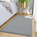 Modern Washable Runner Rugs, 2x4 Feet Grey Bedroom Runner Rug | Small Area Rugs by AmeareaDirect