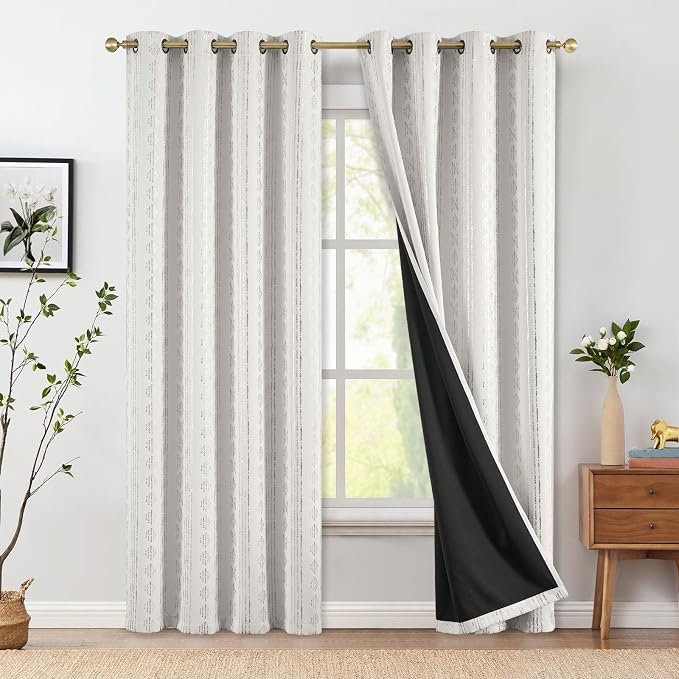 jinchan Boho Blackout Curtains 84 Inches Long - Image 2