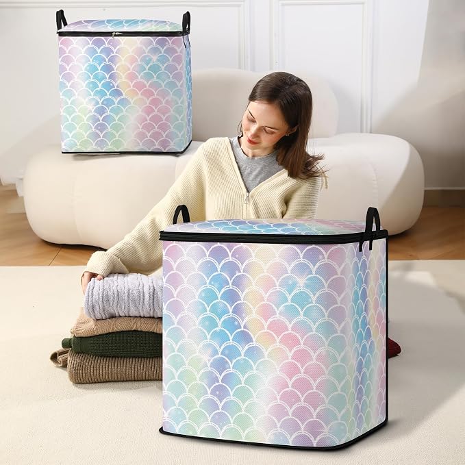 2pcs blanket storage bag for under bed, closet organizers 95L | clothing - Image 5
