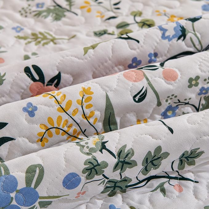3-Piece Full Queen Size Quilt Set Lightweight Bedspread Coverlet 90''x98'' - Image 6