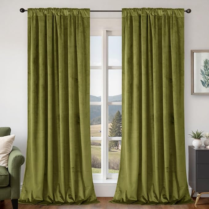 BGment Velvet Blackout Curtains 84 Inches Long - Image 2