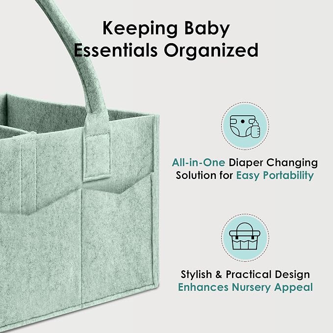 HIPHOP PANDA 2-Pack Diaper Caddy Organizer - Image 5