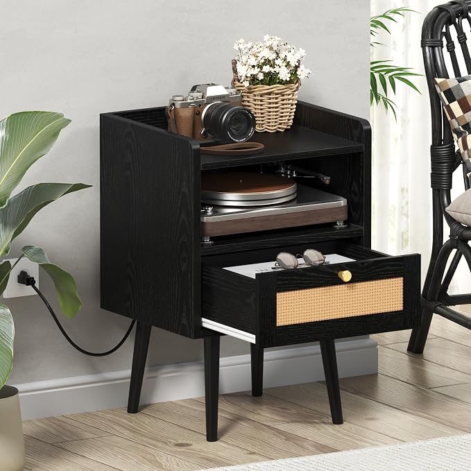 MECHYIN Night Stand Set 2, Nightstands Set of 2 - Image 6