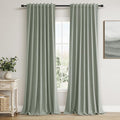 100% Blackout Curtains 102 Inch Length 2 Panels Set by Guken