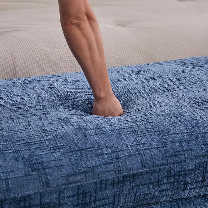 Modern Upholstered End of Bed Bench - Image 9