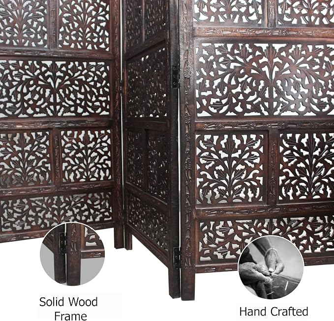 COTTON CRAFT Room Divider Wood Screen - Image 6