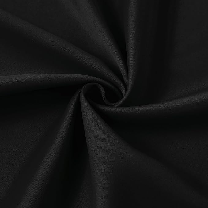 80 Inch Wide Black Pinch Pleated Curtains 80 x 96, Thermal Insulated Noise - Image 7