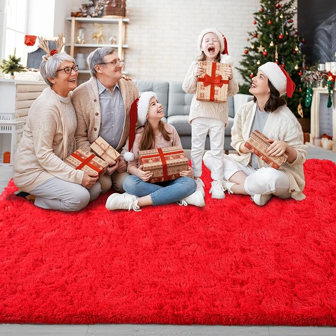 Chicrug Soft Area Rugs for Bedroom Living Room Plush Fluffy Rug 5x8 | Shag - Image 4