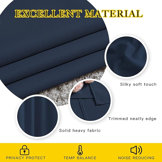 NICETOWN Blackout Curtain Panels Grommet - Image 5