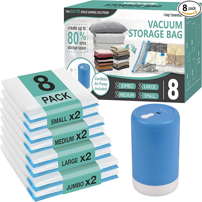Travel Vacuum Storage Bags by CozyEssential