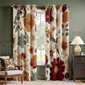 jinchan Beige Boho Floral Blackout Curtains 90 Inch Grommet 2 Panels | Room by JINCHAN
