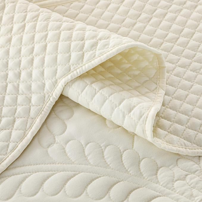 Cmfshape Oversize King Bedspread 114"x102", 3 Pieces California King Size Quilt - Image 6