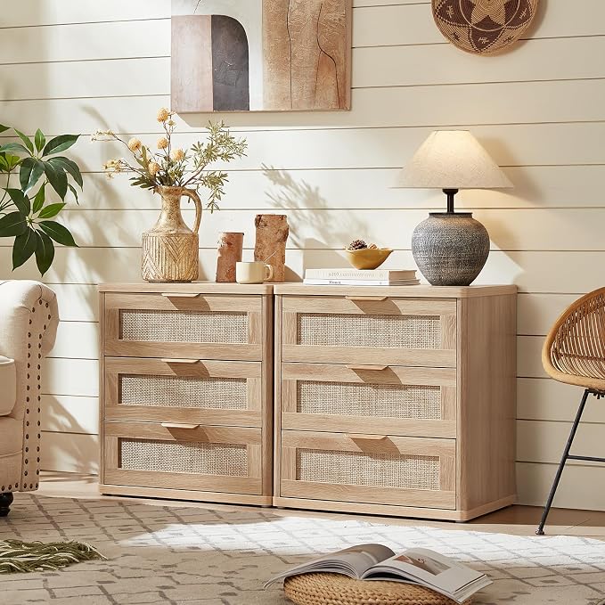 LEYAOYAO Rattan 23" Nightstands - Image 9