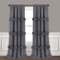Blackout Window Curtains Gray, Rustic Rod Pocket Drapes by Homechoice+Decor