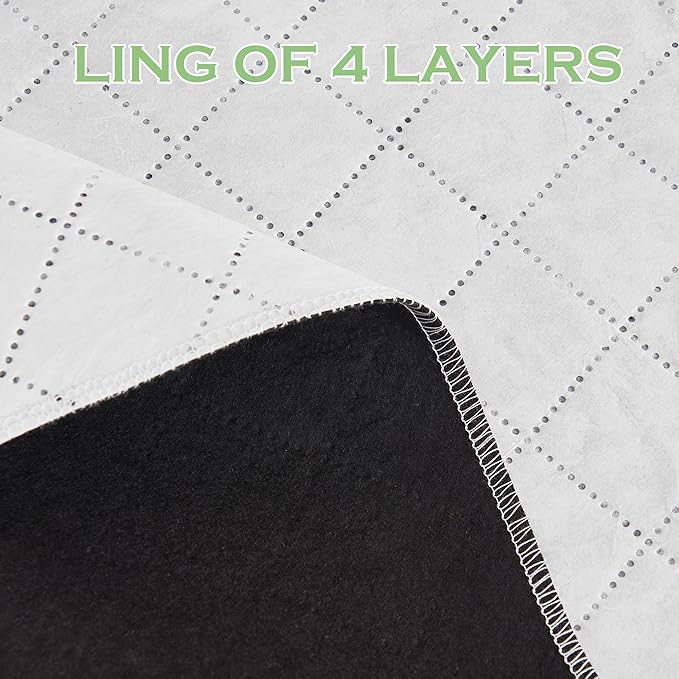 KGORGE Anti Dust Soundproof 100% Blackout Curtains 4 Layers Heavy Duty Energy Efficiency Window Curtains for Living Room Baby Bedroom Home Office Studio, Wide 52 x Long 95 inches, Mocha, 2 Panels