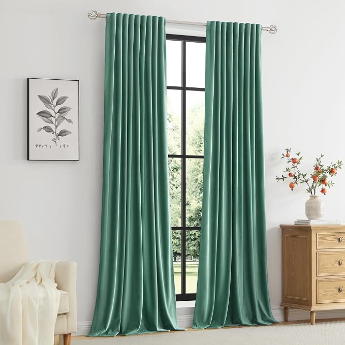 PRIMROSE Velvet Curtains 72 inch Long - Image 7