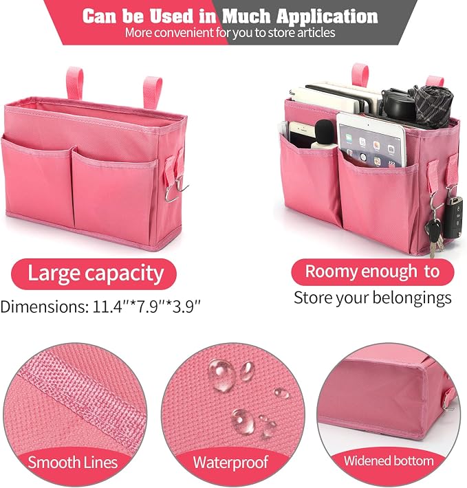 Bunk Bed Organizer, Bedside Caddy Hanging Storage Bag, - Image 3