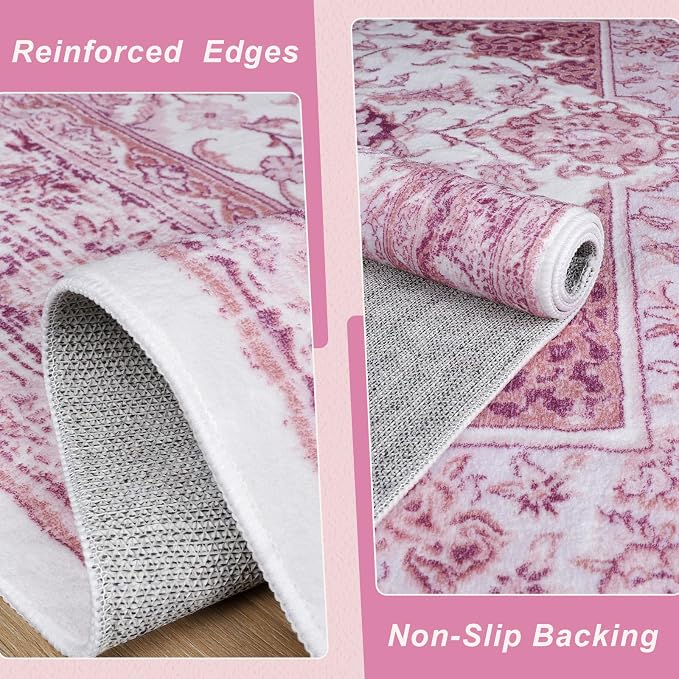 Macgace Washable Vintage Area Rug - Image 6