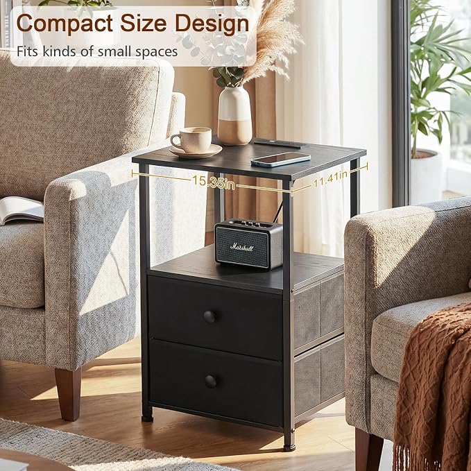 Night Stand, Nightstands Set of 2 - Image 6