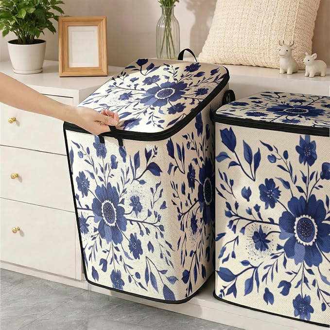 2pcs blanket storage bag for under bed, closet organizers 95L | clothing - Image 6