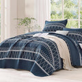 Navy Oversized Super King Plus Quilt Set by Andency