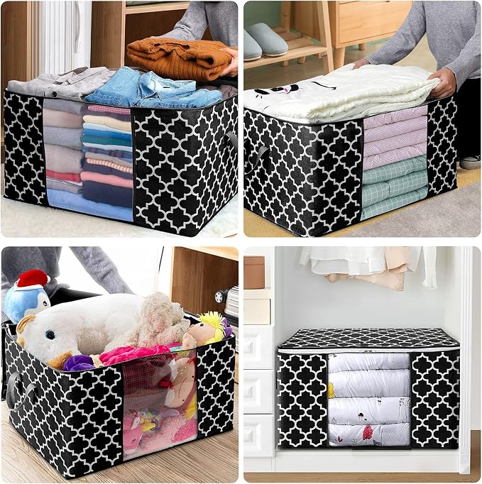 Storage Bags 100L 6Pack Clothes Organization and Storage Containers | Large - Image 7