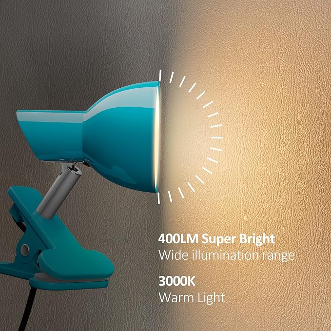 LED Clip lamp, 5W Super Bright Desk Light, 330° Rotation Small Lamp - Image 2