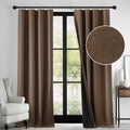 RYB HOME Brown 100% Blackout Curtains 84 Inches Long by RYBHOME