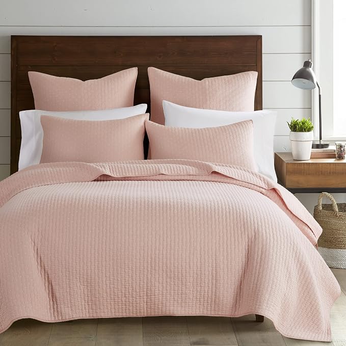 Levtex Home Cross Stitch Reversible King/Cal King Quilt Set and 2 Pillow Shams by LevtexHome