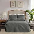 Madison Park Classic Traditional Damask Quilted Bedspread Set, All Season by MADISONPARK