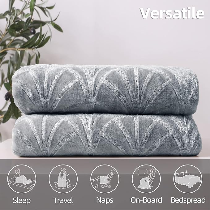 Whale Flotilla Soft Flannel Fleece Throw Blanket - Image 6