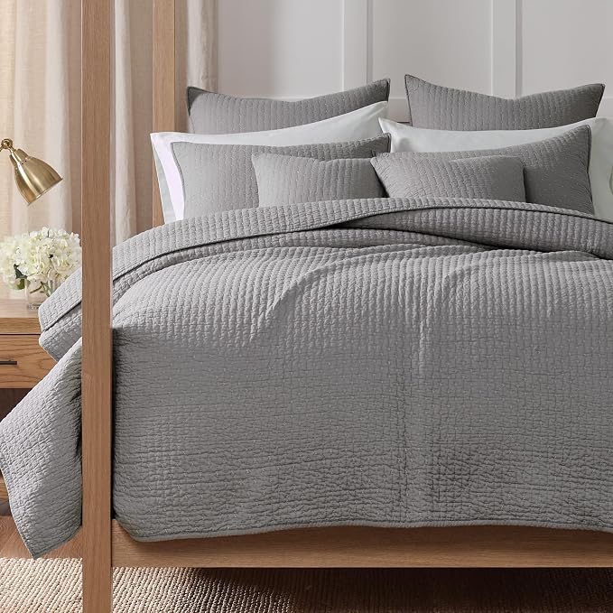 Levtex Home Cross Stitch Reversible King/Cal King Quilt Set and 2 Pillow Shams by LevtexHome