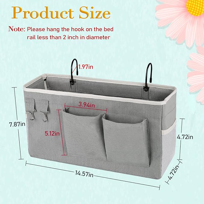 Bedside Caddy Bedside Storage Bag - Image 4