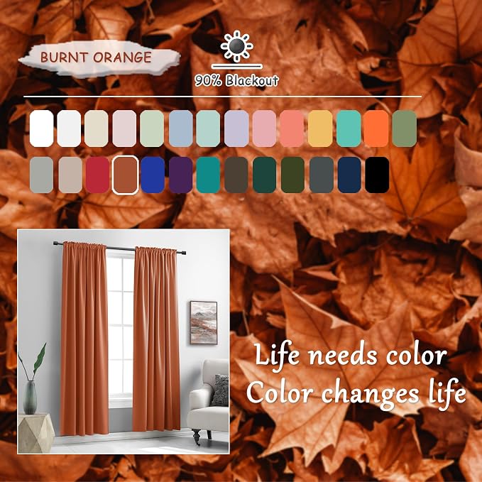 Patio Door 108 Inches Long Curtain Panels - Image 3