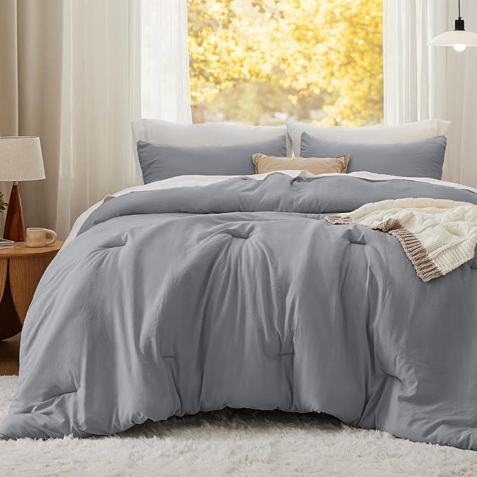 Bedsure Queen Comforter Set, 3 Pieces GentleSoft™ Bed Set, 1 Lightweight - Image 2