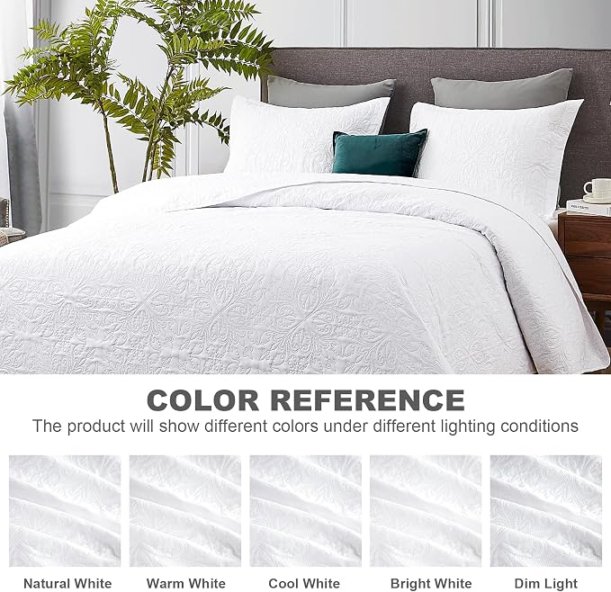 Hansleep White Quilt California King Size - Image 6