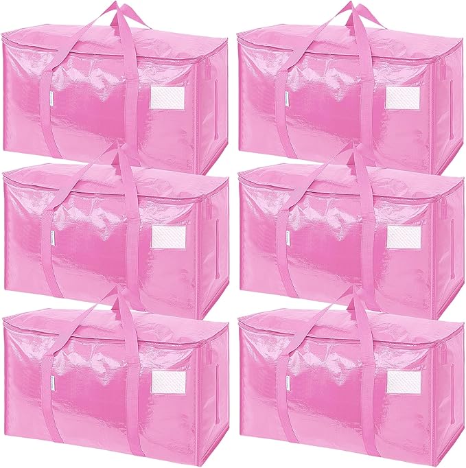 TICONN 6 Pack Extra Large Moving Bags Heavy Duty by TICONN