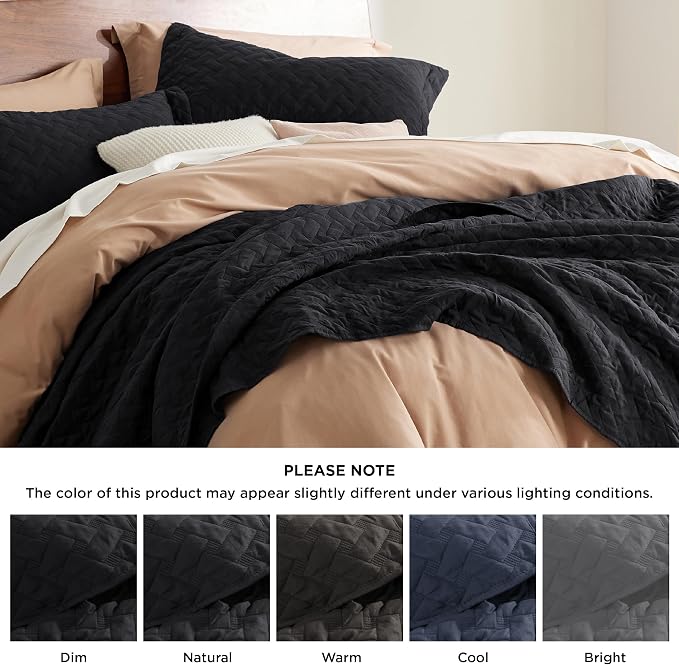 Bedsure Quilts Queen Size, Lightweight Comforter Set, Basket Weave, All-Season - Image 6