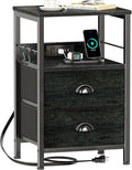 Nightstand with Charging Station by Furologee