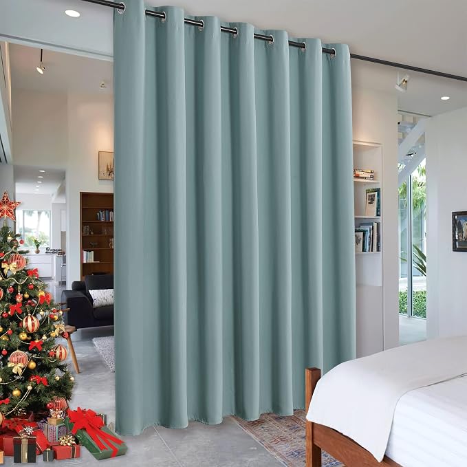 RYB HOME Privacy Curtain for Sliding Glass Door Locker Room Basement Closet | by RYBHOME