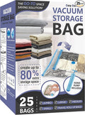 Cozy Essential Vacuum Storage Bags, 80% Compression Vacuum Seal Space Saver by CozyEssential