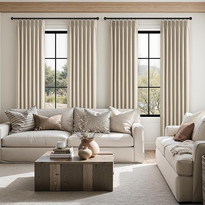Topfinel 95 Inches Long Pinch Pleated 100% Blackout Curtains, Thermal Insulated - Image 7