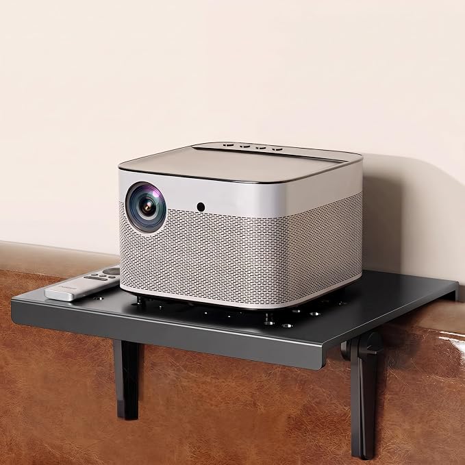 No Drill Metal Projector Shelf for Wall Mounted, 11.8 x 9.5 Inch Adjustable by Unknown