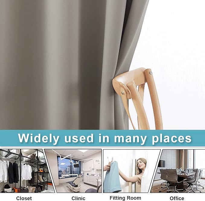 RYB HOME Privacy Room Divider Curtains - Image 5
